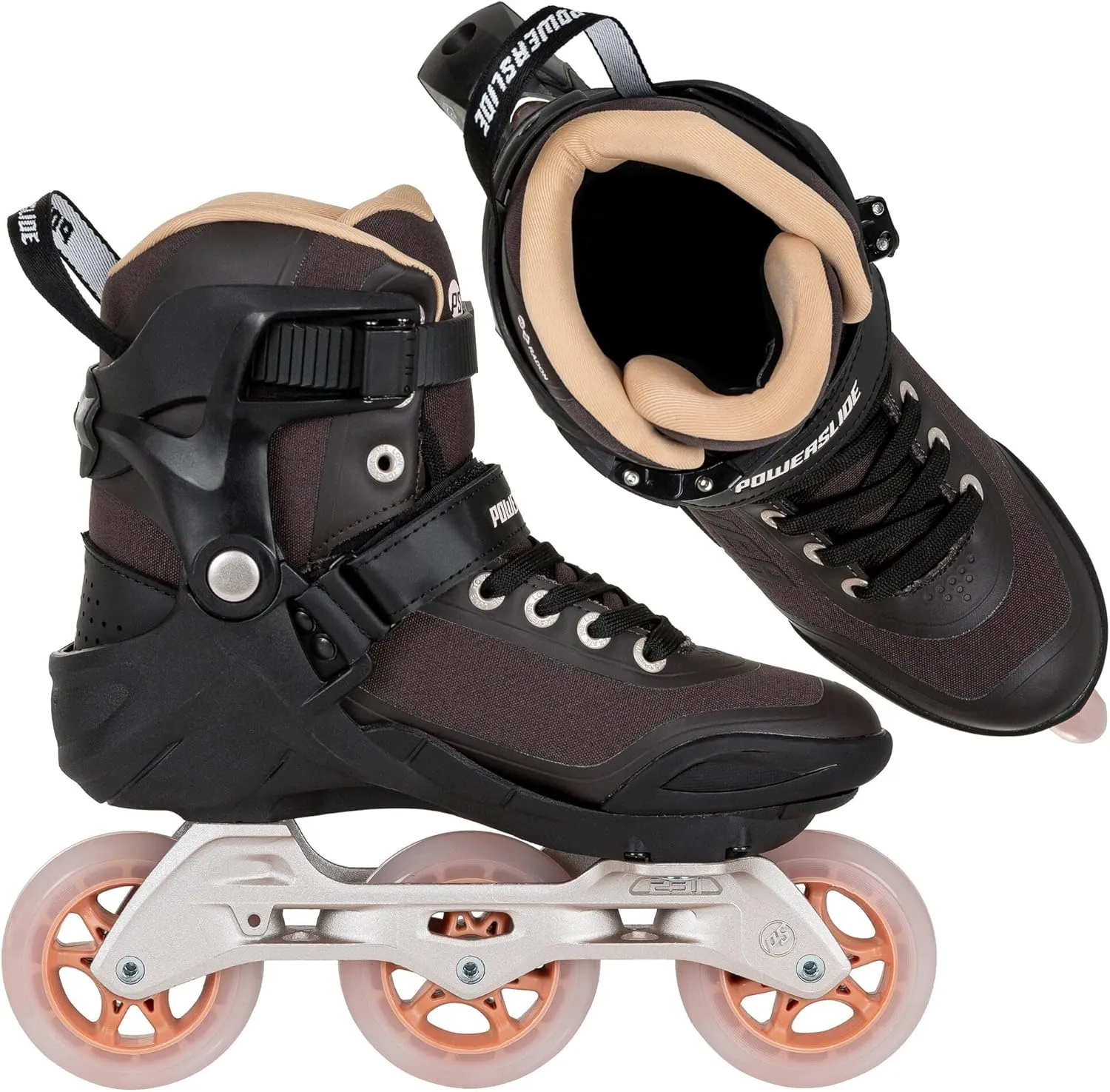 Powerslide Inline Skate Phuzion Radon Bronze 90, für Fitness, für Damen und Herren 38 – Bild 8 von 9